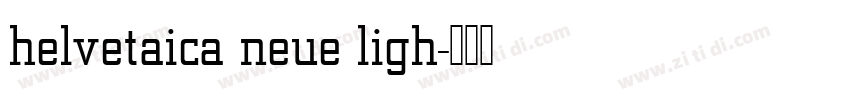 helvetaica neue ligh字体转换